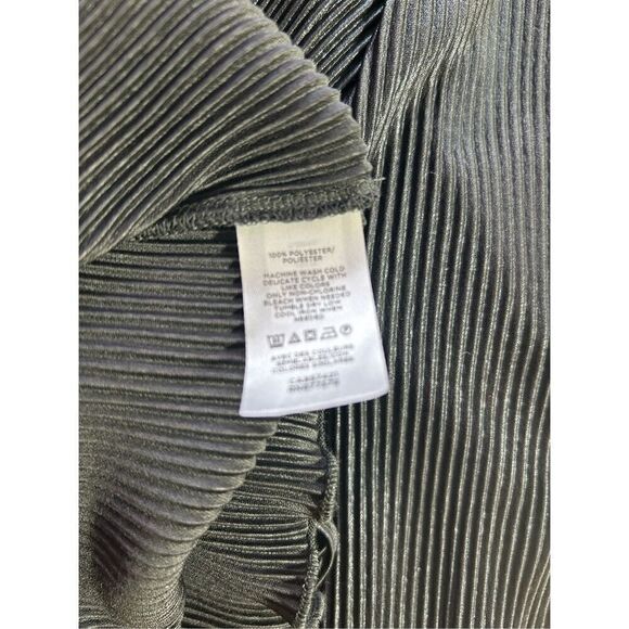 Ann Taylor Large (L) Black Silky NWT Blouse - Picture 3 of 5